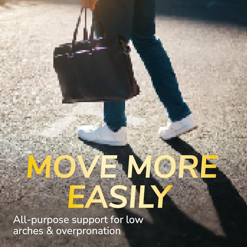 Dr. Scholl’s Flat Feet Support Insoles for Men, Size 8-14: Immediately Relieve Discomfort, Cradle Feet & Improve Ankle Alignment, Due to Overpronation, Low & Fallen Arches, Reduces Lower Body Stress