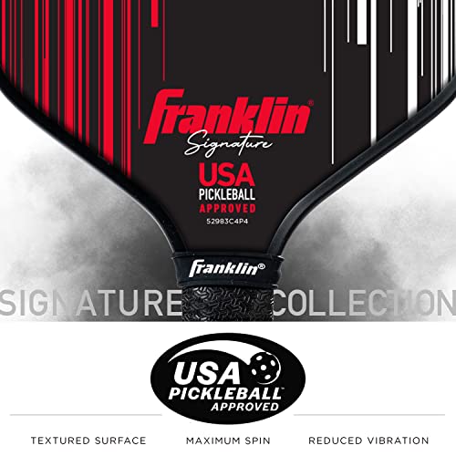 Franklin Sports Pro Pickleball Paddle - Pro Player Series Signature 13MM Pickleball Paddle with MaxGrit Technology