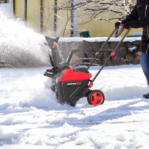 PowerSmart 80V 21-Inch Brushless Cordless Snow Blower, Electric Snow Blower 6.0Ah Battery and Charger Included