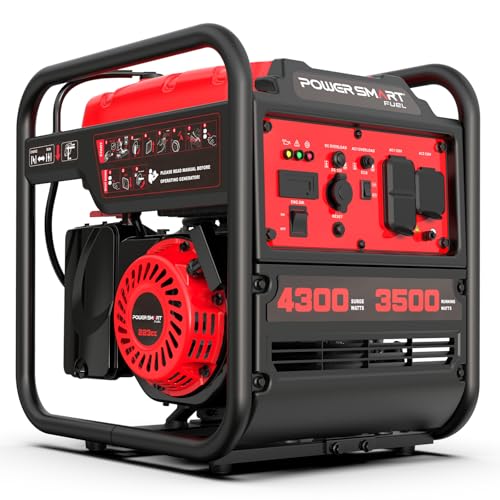 PowerSmart 4300-Watt Portable Generator with Inverter Technology, 30 Amp for Home Use and Emergency Backup