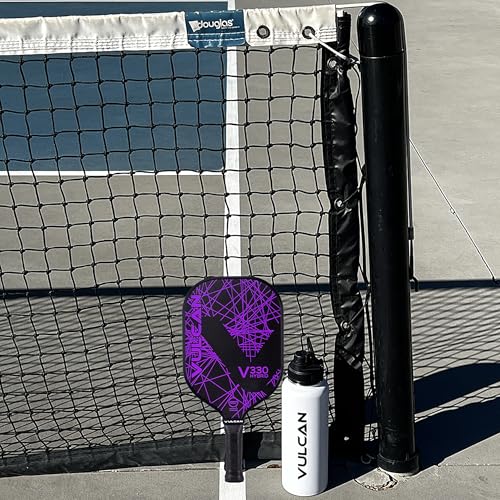 Vulcan | V330 Pickleball Paddle | Hybrid Performance | Polypropylene Core - Graphite Surface | USAP Approved | Purple Lazer