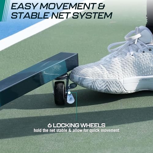 Orca Pickleball 22-ft Net 2-in-1 Full Court and 12-ft Half Court Net Set