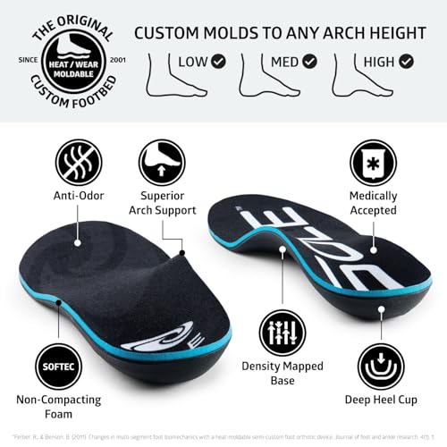 SOLE Active Thick Shoe Insoles – Orthotic Arch Support Inserts for Plantar Fasciitis Relief and Comfort - Mens Size 14/Womens Size 16, 1 Pair