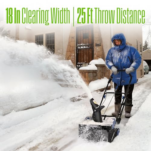 Westinghouse WSnow18 48V Cordless Snow Blower 18 Inch Kit, Steel Auger, LED Light, 1200W Brushless Motor, 25ft Throwing Distance, Plows 650lbs/min, Compatible with Snow Joe Batteries