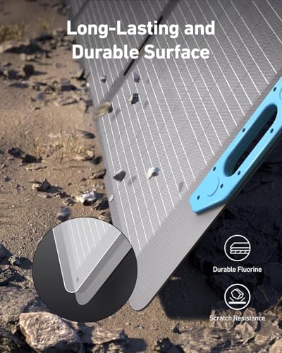 Anker SOLIX PS200 Solar Panel with Adjustable Kickstand, 200W Foldable Portable Solar Charger, IP67 Waterproof, 23% Higher Energy Conversion Efficiency, for Camping, RVs, and Blackouts（Renewed）
