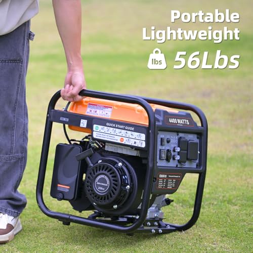 Oxseryn 4400-Watts Inverter Generator, Open Frame Generator Gas Powered, Emergency Home Backup, RV Ready 30A Outlet, EPA Compliment