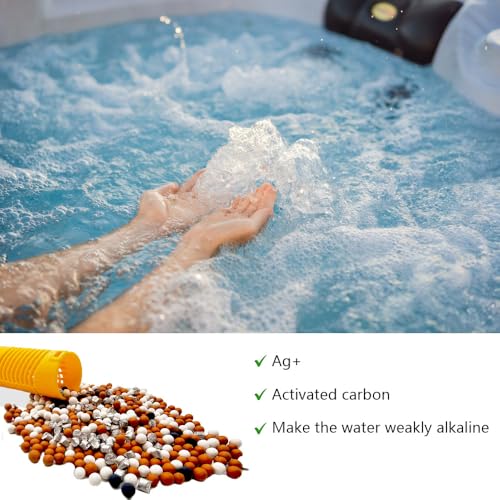 BFJOG Hot Tub Mineral Stick, Mineral Sticks for Hot Tub, Spa Mineral Sticks for Hot Tub Replacements Brings Natural and Healthy Spring Water to You for 8 Consecutive Months. (Yellow 2PCS)