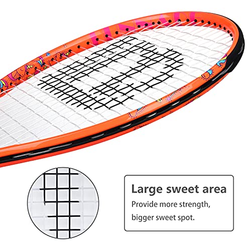 LUNNADE Tennis Racket for Kids Junior, 19/21/23/25 Inch Youth Tennis Racquet with Cover, Suitable for Beginner Boys and Girls Age 3-12
