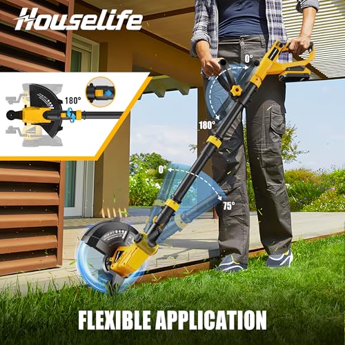 Cordless Weed Eater and Leaf Blower Combo Compatible with Dewalt 20V Max Battery(Battery Not Included), 12 Inch Weed Trimmer/String Trimmer with Auto-Feed, Lightweight 20V Leaf Blower Cordless
