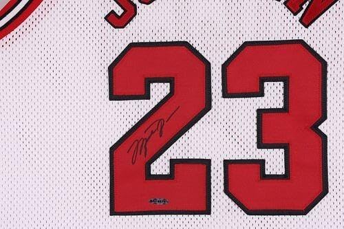 Michael Jordan Autograph Framed Dynasty 3 Jersey Set Uda RARE RARE 110/123 UD - Autographed NBA Jerseys