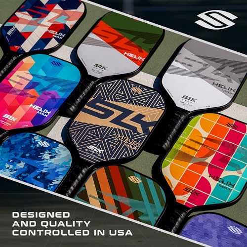 Selkirk Sport SLK Helix Pro Pickleball Paddle | Thermoformed Carbon Fiber Core Pickleball Paddles with Carbon Fiber & Fiberglass Hybrid Face | Unmatched Control | Jeweled