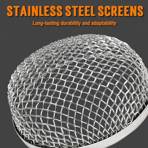 TONDA RV Furnace Vent Screen, Bug Screens Heater Vent Cover for Camper with Installation Tool and Silicone Rubber, 2.8 x 1.3 Inch, 2 Pack