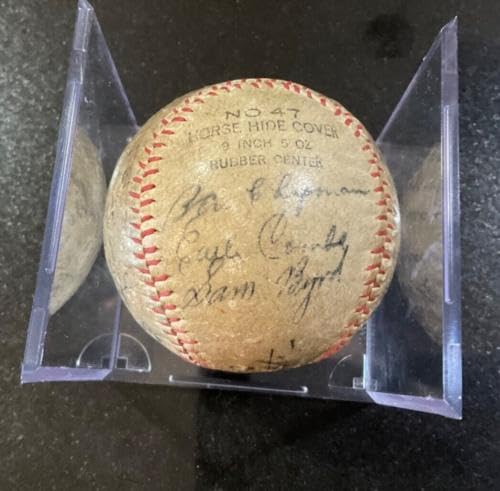 1930 Yankees Signed Baseball Ruth/Gehrig JSA Record Season .309 Team BA - Autographed Baseballs