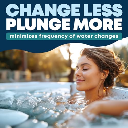 Durabasics 3in1 Cold Plunge Water Treatment – Helps Maintain Clear, Fresh-Looking Water | Cold Plunge Cleaner & Water Stabilizer | 32-Week Supply | Easy to Use | Ice Bath Water Treatment – 32 oz