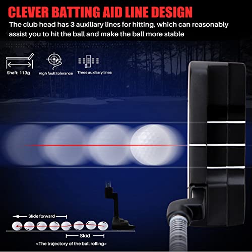 PGM Golf Putter - Blade Putters for Men & Women - Easy Flop Shots – Legal for Tournament Play- Right Handed - Graphite Shaft