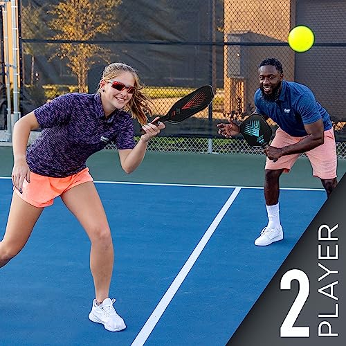 Franklin Sports Pickleball Paddle and Ball Set - Aluminum - Jet - 2 Player - USAPA Approved