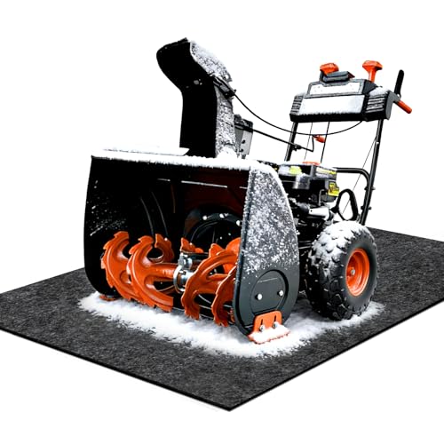 5 x 3 Ft Snow Blower Mat,Absorbent Snow Blower Floor Mat for Keep The Floor Tidy and Free of Damage