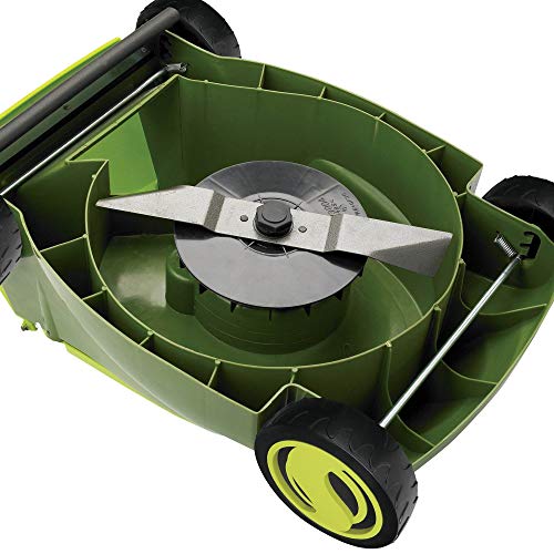 Sun Joe MJ401E 14-Inch 12-Amp Electric Lawn Mower w/Collapsible Handle for Storage, 3-Position Height Control, 10.6-Gallon Bag, Green