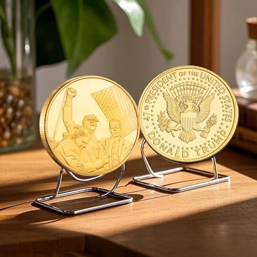 Donald Trump Fighting for America Coin,Trump Never Surrender Coin, Trump Collectibles Assassinated Shooting Coins, Trump Gifts Medals Home Decoration