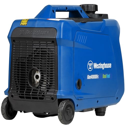 Westinghouse 4000 Peak Watt Super Quiet Dual Fuel Portable Inverter Generator, Remote Electric Start, Gas & Propane Powered, RV Ready, CO Sensor, Parallel Capable