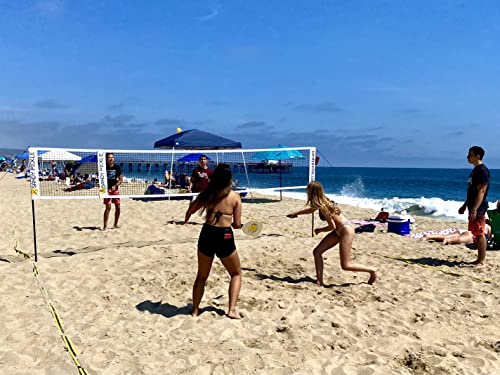 Sandy Pickle | Portable Beach & Grass Pickleball Set | Takes Pickleball Off The Hardcourt Puts IT ON The Beach, in The Park, & ON Your OWN Grass!