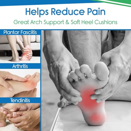 ViveSole Gel Insoles for Men & Women - Shoe Inserts for Walking & Standing All Day - Thin Cushion Soles for Sneakers, Boots - Comfort & Support for Heels, Arch Support, Plantar Fasciitis, Flat Feet