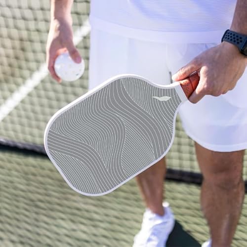 Inscribe Premium Pickleball Paddle – Lightweight Honeycomb Core, Fiberglass Surface, Comfort Grip & Canvas Tote for Fun & Casual Play (Charcoal - 2PK)