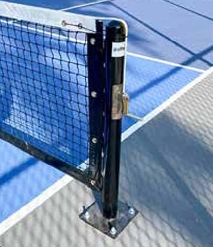 Putterman 2 7/8” Internal Wind Pickleball Surface Mount Posts (Black)