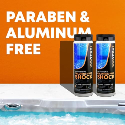 Aquadoc Non-Chlorine Spa Shock for Hot Tub - 32oz (2 Pack) - Chlorine Free Treatment & Enhanced Shock to Assist Bromine - Made in USA
