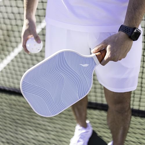 Inscribe Premium Pickleball Paddle – Lightweight, Durable Honeycomb Core, Vibrant Fiberglass Surface, Comfort Grip for Fun & Pro Play (Baby Blue)