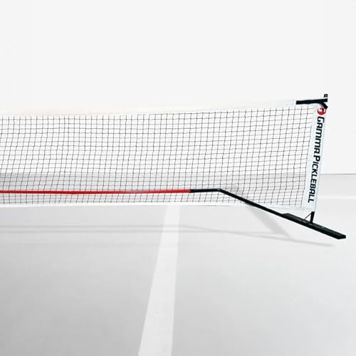 Gamma Portable Pickleball Net, 2mm Braided Indoor and Outdoor Pickleball Net for Practice, Friend and Family Games, and More, 22' with Carrying Bag