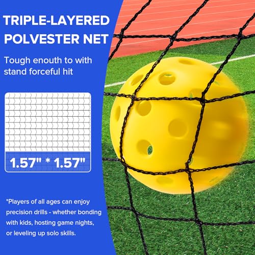 GOOX 6FT Small Mini Pickleball Net Set (with Paddles) - Quick Setup Indoor/Outdoor Portable Practice Net - Lightweight Dink Training Aid for Backyard, Driveway