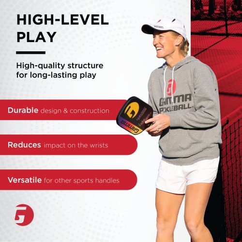 Gamma Honeycomb Cushion Grip for Pickleball Paddles, Moisture-Wicking Pickleball Replacement Grip, Premium Pickleball Equipment for Practice and Games