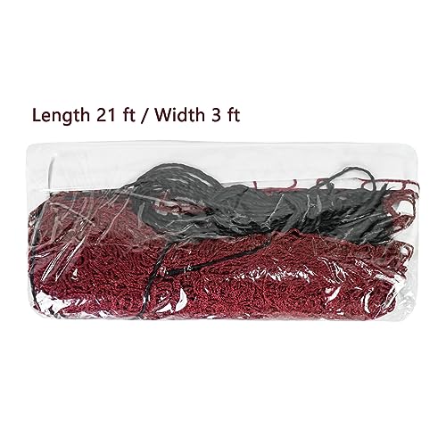 Aoneky Outdoor Replacement 21ft Pickleball Net, Indoor Standard Regulation Pickleball Court Netting Only