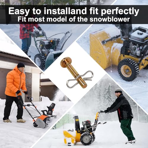 Potiarey Shear Pins and Cotter Pins Fit for MTD Snowblower - Shear Pins 30pcs and Cotter Pins 30pcs Compatible for Cub Cad et Troy Bilt Craftsman 24" 26" Snow Thrower, Replace 738-04124A 714-04040