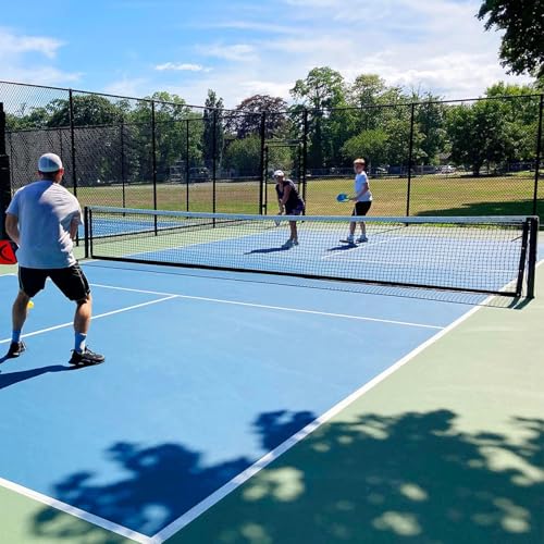 PROGOAL Pickleball Net Replacement 22ft X 3ft - Heavy Duty Professional Pickleball Net Official Tournament Size Weatherproof Portable with Steel Wire Reinforcement Fits Most Standard Posts (Net Only)