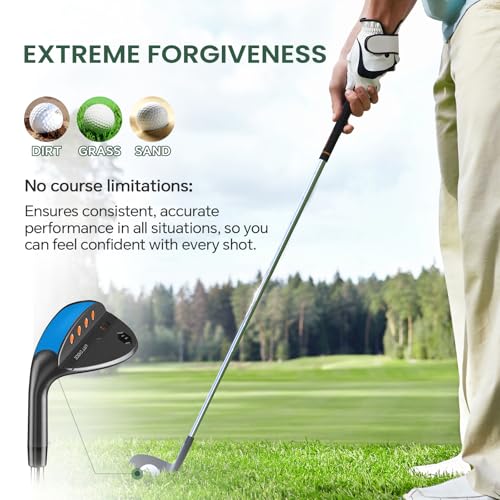 FULL CHOICE Golf Wedge Set, 52/56/60 Degree Golf Sand Wedge, Gap Wedge, Lob Wedge Golf Clubs, Wedges Golf Clubs for Men Women Right Hand, CNC Milled Face for More Spin and Control