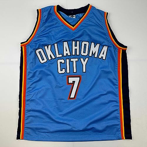 Facsimile Autographed Chet Holmgren Oklahoma City Blue Reprint Laser Auto Basketball Jersey Size Men's XL