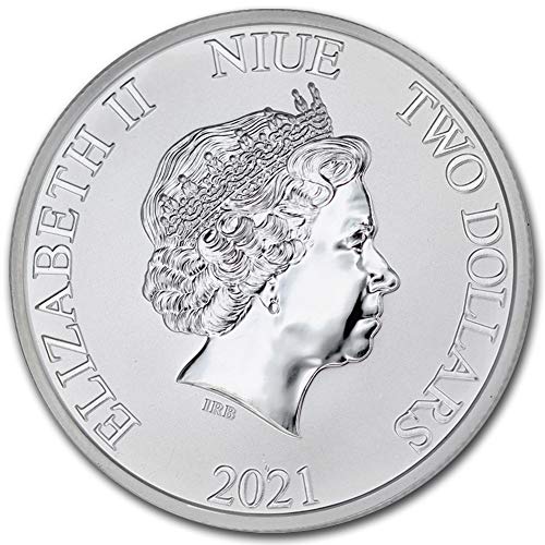 2021-1 oz Niue Silver Star Wars Millennium Falcon Coin Brilliant Uncirculated with Certificate of Authenticity $2 Seller BU