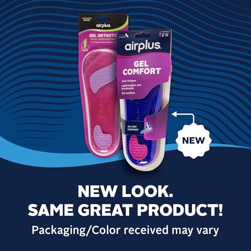 Airplus womens Women's shoe insoles, Pink, 5-11 US