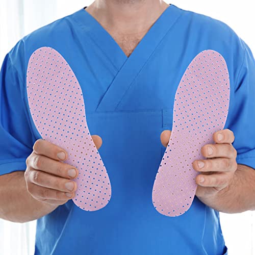 Sintege 3 Pairs Breathable Shoe Insoles Inserts Soft Cushioning Double-Layer Latex Foam Perforated Replacement Insoles for Men 7-11 Woman 2-8(White, Pink, Purple)