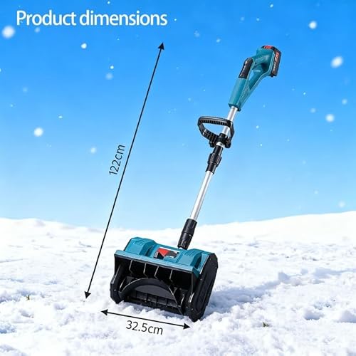 Brushless Snow Shovel for Use with Makita 21V Battery, 12” Cordless Snow Blower Electric Power Snow Thrower, Adjustable Direction, Tool Only for Driveway Walkways Snow Removal