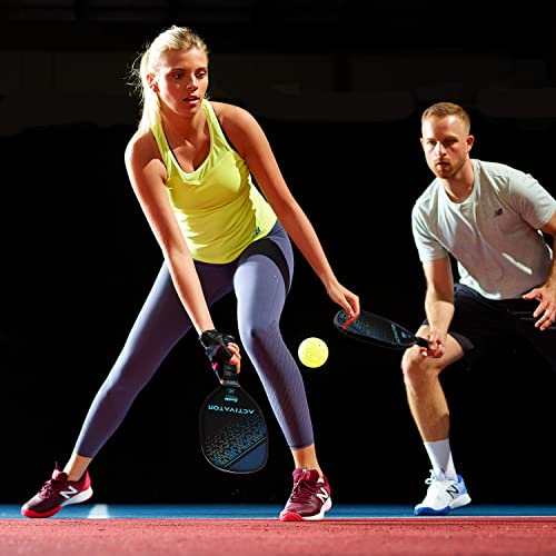 Franklin Sports Activator Pickleball Paddle and Ball Set - (2) Wooden Rackets + (2) X-40 Balls - 2 Player Paddle Set - USA Pickleball (USAPA) Approved