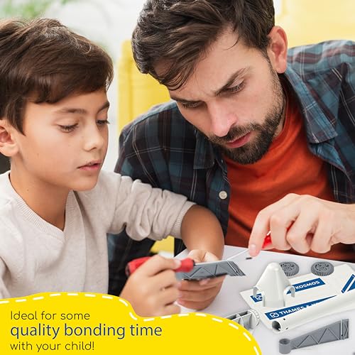 Thames & Kosmos Wind Power V4.0 STEM Experiment Kit | Build a 3ft Wind Turbine to Generate Electricity | Learn About Renewable Energy & Power a Small Model Car | Weatherproof for Outdoor Use