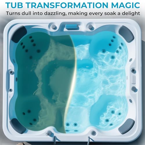 POOLACC Non-Chlorine Spa Shock for Hot Tub - 5 lbs, Chlorine-Free Shock Oxidizer Treatment for Hot Tubs, Spas and Swimming Pools, Fast Acting, Quick Dissolving Oxidizing Shock for Crystal Clear Water