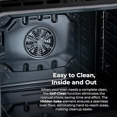Kenmore 2276843 5.6 cu. ft. Front Control Gas Range Oven with 5 Burners - Fan Convection, Air Fry, Self Clean, Turbo Boil+, Chrome Racks, Cast Iron Grates, Wok Ring, LP Kit - Stainless Steel