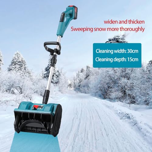Cordless Snow Shovel, 13-Inch Electric Snow Blower, 26FT Throw Distance, Battery Snow Thrower, Winter Snow Removal Tool for Home, Yard and Patio, Lightweight 25lb