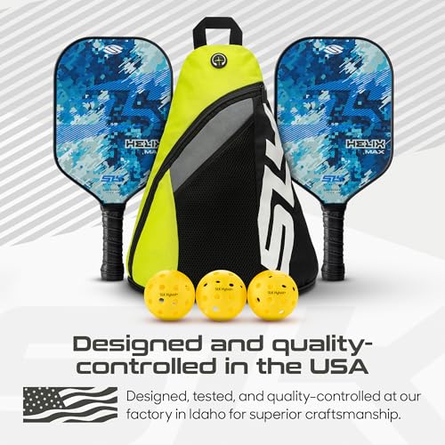 Selkirk Sport SLK Helix Pro Pickleball Paddle | Thermoformed Carbon Fiber Core Pickleball Paddles with Carbon Fiber & Fiberglass Hybrid Face | Unmatched Control | Camo Glitch Bundle