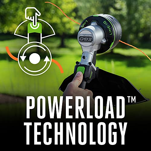 EGO POWER+ String Trimmer, Battery Powered, 16" Trimmer for Weeds and Grass with POWERLOAD, LINE IQ, Telescopic Carbon Fiber Shaft, Includes 56V 4.0Ah Battery and Charger - ST1623T