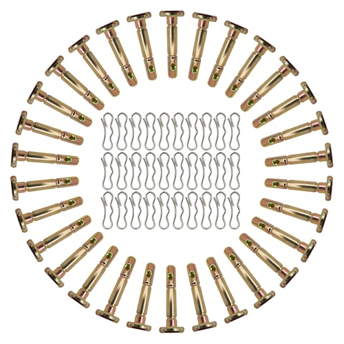 Potiarey Shear Pins and Cotter Pins Fit for MTD Snowblower - Shear Pins 30pcs and Cotter Pins 30pcs Compatible for Cub Cad et Troy Bilt Craftsman 24" 26" Snow Thrower, Replace 738-04124A 714-04040